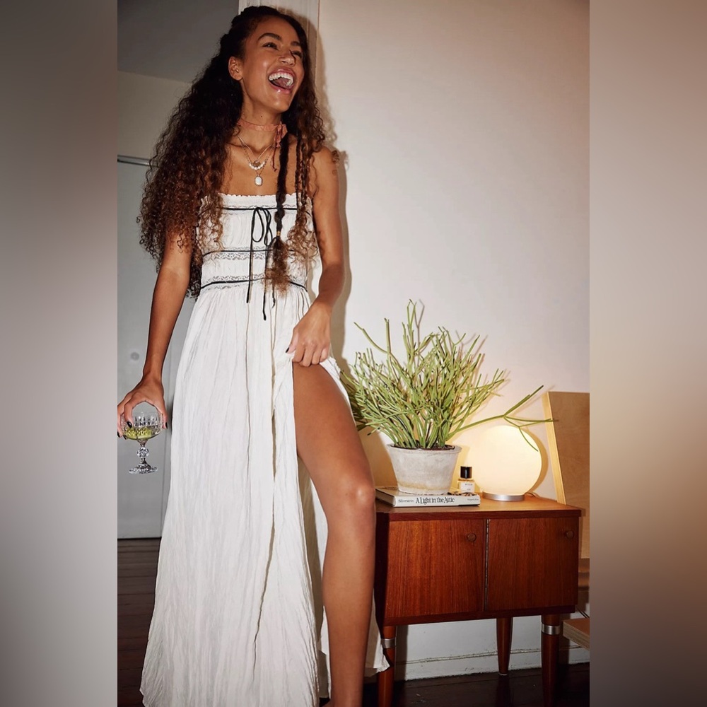 Free People Pretty Please Maxi Slip Dress